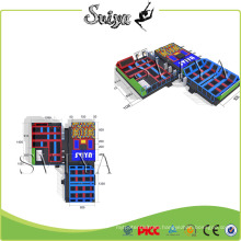 Multi Functional Luxury Combined ASTM Standard Dodgeball Trampoline